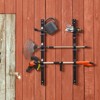 VEVOR Trimmer Rack, 3 Place Weeder Trimmer Rack, Trim Holder Trailer Rack with Zinc Alloy Password Lock, Black - 2 of 4