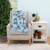 NoJo Warner Bros. Elf Light Blue, Green, and White Super Soft Holiday Baby Blanket - 4 of 4