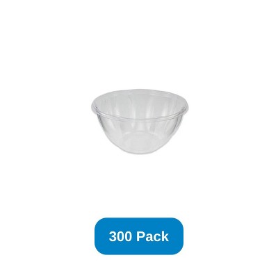 Jaya 32 oz Jaya Salad Bowl Compostable PLA Clear - Case of 300