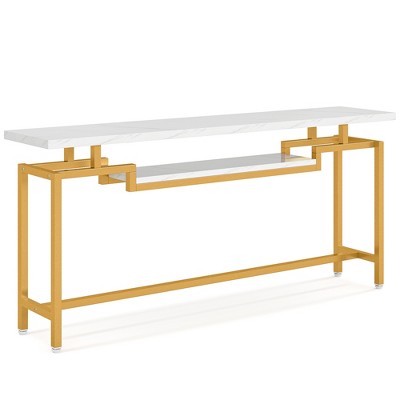 Tribesigns 70.9 Inch Extra Long Sofa Table, Narrow Long Console Table Behind Couch Entryway Table For Living Room