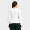 Women's Ribbed Seamless Long Sleeve Top - A New Day™ - 2 of 3