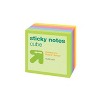 Sticky Notes Cube 1.88" x 1.88" Multicolor - up&up™: 400 Sheets, Small Sticky Pads, Office Supplies, Uncoated Paper - 2 of 3