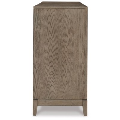 Chrestner Gray 64" Contemporary 4-Door Dining Server
