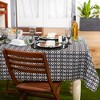 Design Imports  Black Ikat Outdoor Tablecloth 60X84 - 3 of 4
