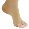 Ames Walker AW Style 262 Women's Signature Sheers 15-20 mmHg Compression Open Toe Thigh Highs w/Dot Band - 2 of 3