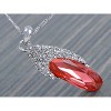 Anna-Kaci Women's Silver Tone Necklace with Iridescent Crystal Cluster Pendant, Adjustable Chain, Sparkling and Unique Design - White - 4 of 4