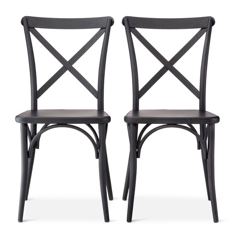 Set Of 2 Malden French Bistro Dining Chair Black Threshold