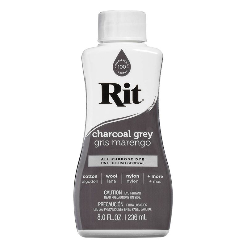 Rit 8oz All Purpose Dye - Charcoal Gray, 1 of 10