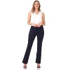 Rekucci Women's All Season Knit Secret Figure Bootcut Pants – Pull-On Comfort with Tummy Control - Navy, 2 - 2 of 4
