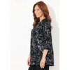 Catherines Women's Plus Size Black Label Keyhole Tunic - image 4 of 4