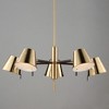 Maxim Lighting Carlo 5 - Light Chandelier in  Dark Bronze/Leather/Heritage Brass - 4 of 4
