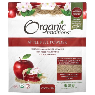 Organic Traditions Apple Peel Powder, 3.5 oz ( 100 g)