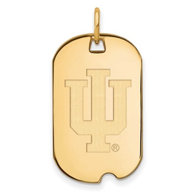 Black Bow Jewelry 10k Yellow Gold Indiana Hoosiers NCAA Pendant