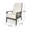 Coolbibila-Mid Century Modern Upholstered Accent Chair, Armchair For Indoor - 4 of 4