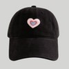 Anna-Kaci Women's Heart Embroidered Baseball Cap Low Bun Soft Cotton Trucker Hat - 3 of 4