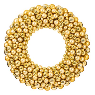 Vickerman Shiny and Matte Ball Wreath