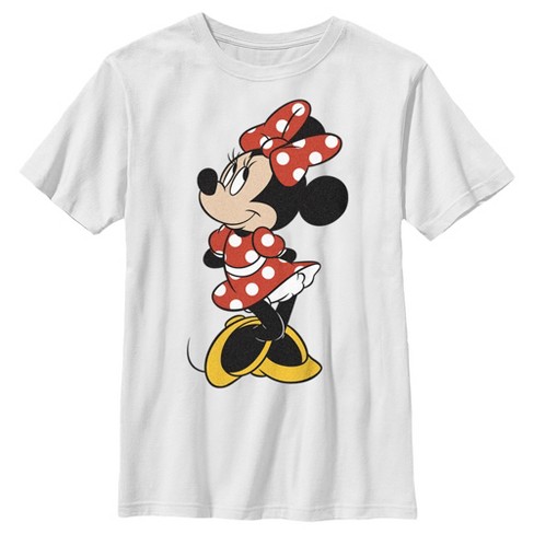 Boy's Mickey & Friends Smiling Minnie Mouse Portrait T-shirt - White ...