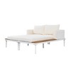Nestfair Metal Outdoor Patio Day Bed 2 in 1 Chaise Lounges with Cushions Beige - 3 of 4