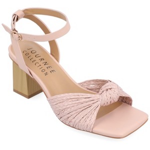 Journee Collection Womens Galinda Low Block Heel Sandals - 1 of 4