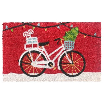 1'6" x 2'6" Tufted Christmas Cycle Doormat - Raj