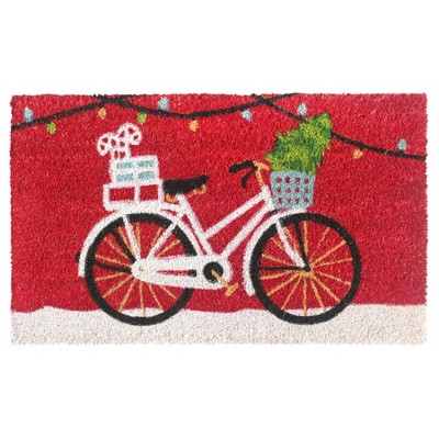 Raj 1'6" x 2'6" Tufted Christmas Cycle Doormat