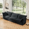 VASIP Modern 3-Seater Slipcovered Sofa Couch with Suppleness Armrests,Deep Seat,Soft Chenille Fabric for Living Room,Apartment,Cream - 2 of 4