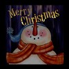 Northlight LED Lighted "Merry Christmas" Snowman Christmas Canvas Wall Art 11.75" x 11.75" - 2 of 3