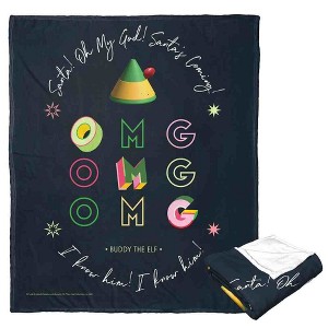 Warner Bros. Elf Omg Santa Silk Touch Throw Blanket 50x60 Inches - 1 of 4