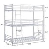Kumasinova Twin-Over-Twin Bunk Bed with Trundle,Heavy Duty Metal Bed Frame with Full-Length Guardrails,Convertible to 2 Beds for Kids' Bedrooms/Dorms - 4 of 4