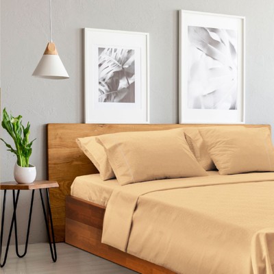 LuxClub Gold Full Microfiber Wrinkle-Free Cooling Sheet Set