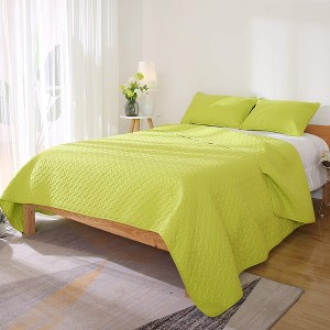 Deconovo Ultra Soft Lightweight Quilt Set with Shams 3 Piece - 1 of 4