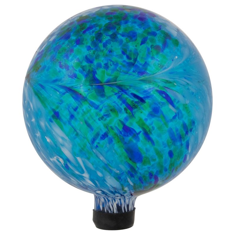 Northlight Swirls Outdoor Garden Gazing Ball - 10" - Blue and Green, 3 of 7