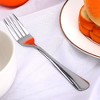 Unique Bargains Dinner Stainless Steel Household Dessert Fork 7.5" Long 12 Pcs Silver Tone - 3 of 4