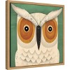 Amanti Art White Owl by Ryan Fowler Canvas Wall Art Print Framed 16-in. x 16-in. - 3 of 4