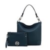 MKF Collection Viviana Vegan Leather Hobo Bag with Matching Wristlet by Mia K - 2 of 4
