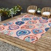 Pimlada Phuapradit Floral Paisley Half Drop Outdoor Rug - Deny Designs - 3 of 4