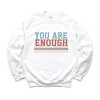 Simply Sage Market You Are Enough Stripes Sweatshirt - 2 of 4