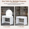 39" Makeup Vanity Table with Mirror Touch Screen Lighted Mirror, Dressing Table with Drawer for Bedroom, White - 4 of 4