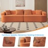 Mjkone 112" Curved Modular Sectional Sofa in Chenille Fabric Modern Minimalist Design Compressed No Assembly Required - 4 of 4