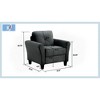 GDFStudio Klee Modern 6-Seater Velvet Upholstered Seating Set with Thick Cushions - 3 of 4
