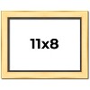 PosterPalooza | Photo Size Simple Gold Picture Frame - UV Acrylic, Foam Board Backing, Hanging Hardware - 2 of 4