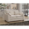 NicBex 55 Inch Loveseat Sofa Polyester Fabric Upholstered 2 Seater Couch with Soft Cushion and Pillows for Living Room - 4 of 4
