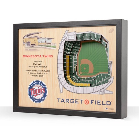 Minnesota Twins 25 Layer StadiumViews 3D Wall Art