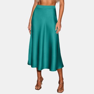 Women's Elegant Glamour Satin Sleek Skirts - Cupshe - 1 of 4
