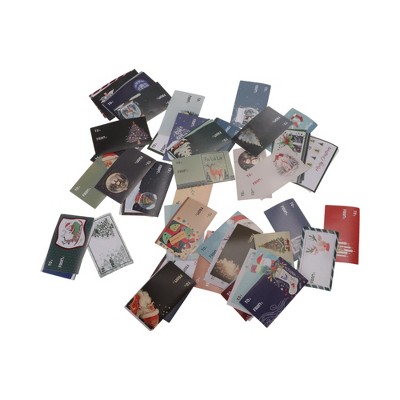 Unique Bargains Christmas Stickers for Ceramic Glass Metal Paper Plastic Waterproof Reusable 60 Sheets Vinyl Colorful 1Set