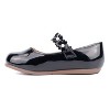 Olivia Miller Girl's Toddler Flower Power Ballet Flat - BLACK, 5 - 3 of 4