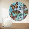 Courtside Market Take Time Butterflies 13.5 oz Soy Wax Candle with 8"x8" Artboard - 2 of 2