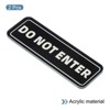 Unique Bargains Acrylic Self-Adhesive Decor Home Business Do Not Enter Sign - 3 of 4