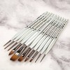 Borciani e Bonazzi Unico Fiamatto Synthetic Paint Brush, Assorted Set of 10 - For Acrylic and Watercolor Painting - Ergonomic Handle, Animal-Friendly, - 2 of 4