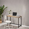 Industrial Style Computer Desk, Gaming Desk, Home Office Desk, Metal Frame, for Small Spaces A Sturdy Metal Frame Gaming & Home Office Desk - 4 of 4